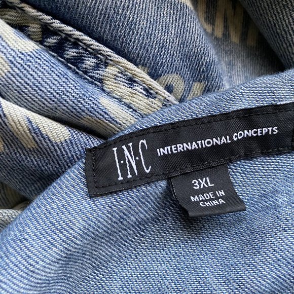 INC INTERNATIONAL CONCEPTS  logo and denim - Picture 4 of 4